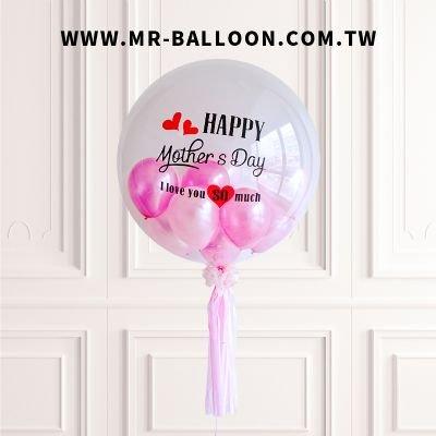 Happy Mom's Day耐久空飄球串 - MR.Balloon 氣球先生官網