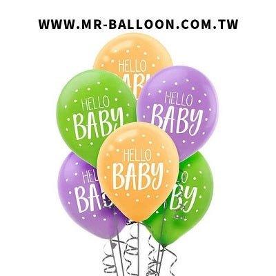 Hello Baby空飄球串 - MR.Balloon 氣球先生官網