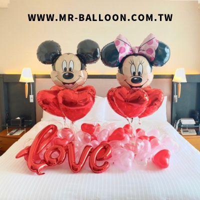 Micky Minnie Love套組 - MR.Balloon 氣球先生官網