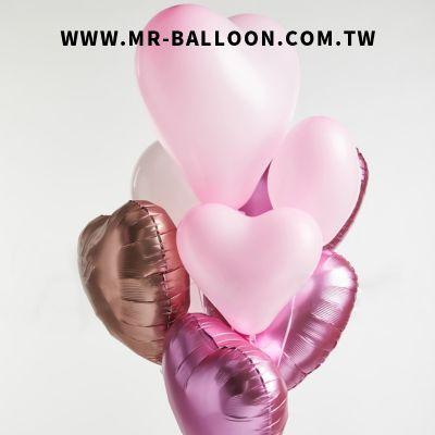 浪漫粉心空飄組 - MR.Balloon 氣球先生官網