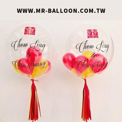 大囍耐久空飄球串 - MR.Balloon 氣球先生官網
