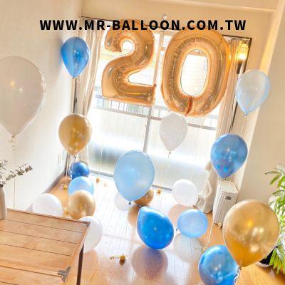 微光數字生日套組 - MR.Balloon 氣球先生官網