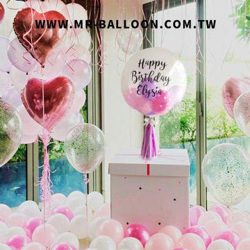 浪漫驚喜盒佈置套組 - MR.Balloon 氣球先生官網