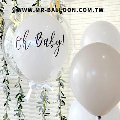 Oh Baby雙層耐久空飄球 - MR.Balloon 氣球先生官網